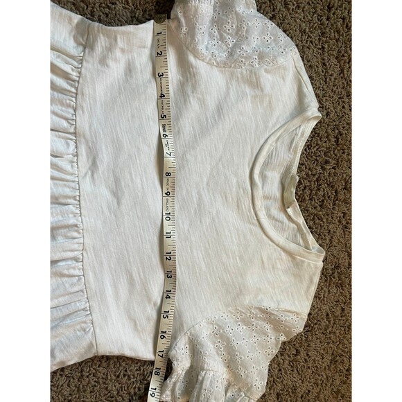 Alter’d State Small Dress off white shirt style lace sleeves flowy - Picture 5 of 11